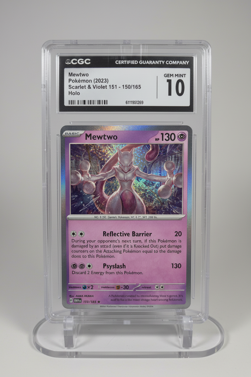 CGC Gem Mint 10 Mewtwo Holo Scarlet & Violet 151