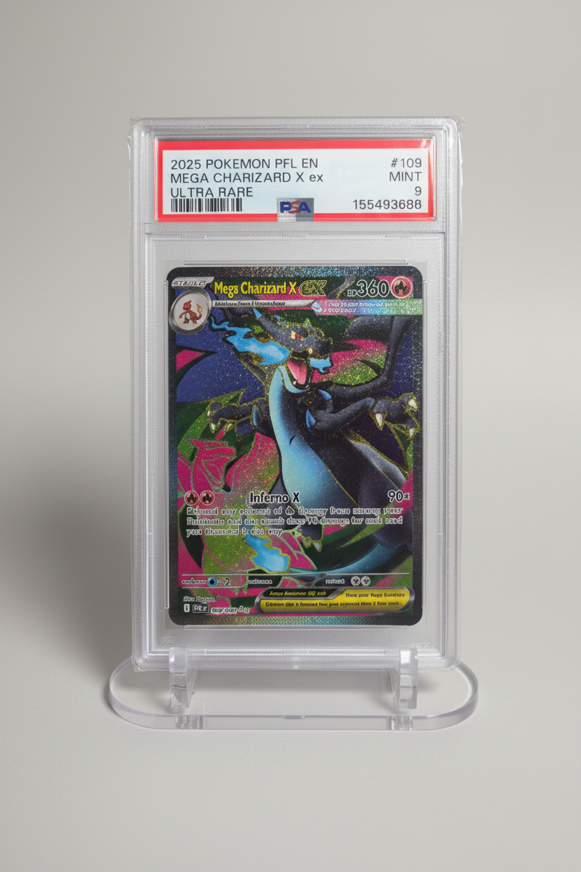 Mega Charizard X ex PSA MINT 9 Enhanced